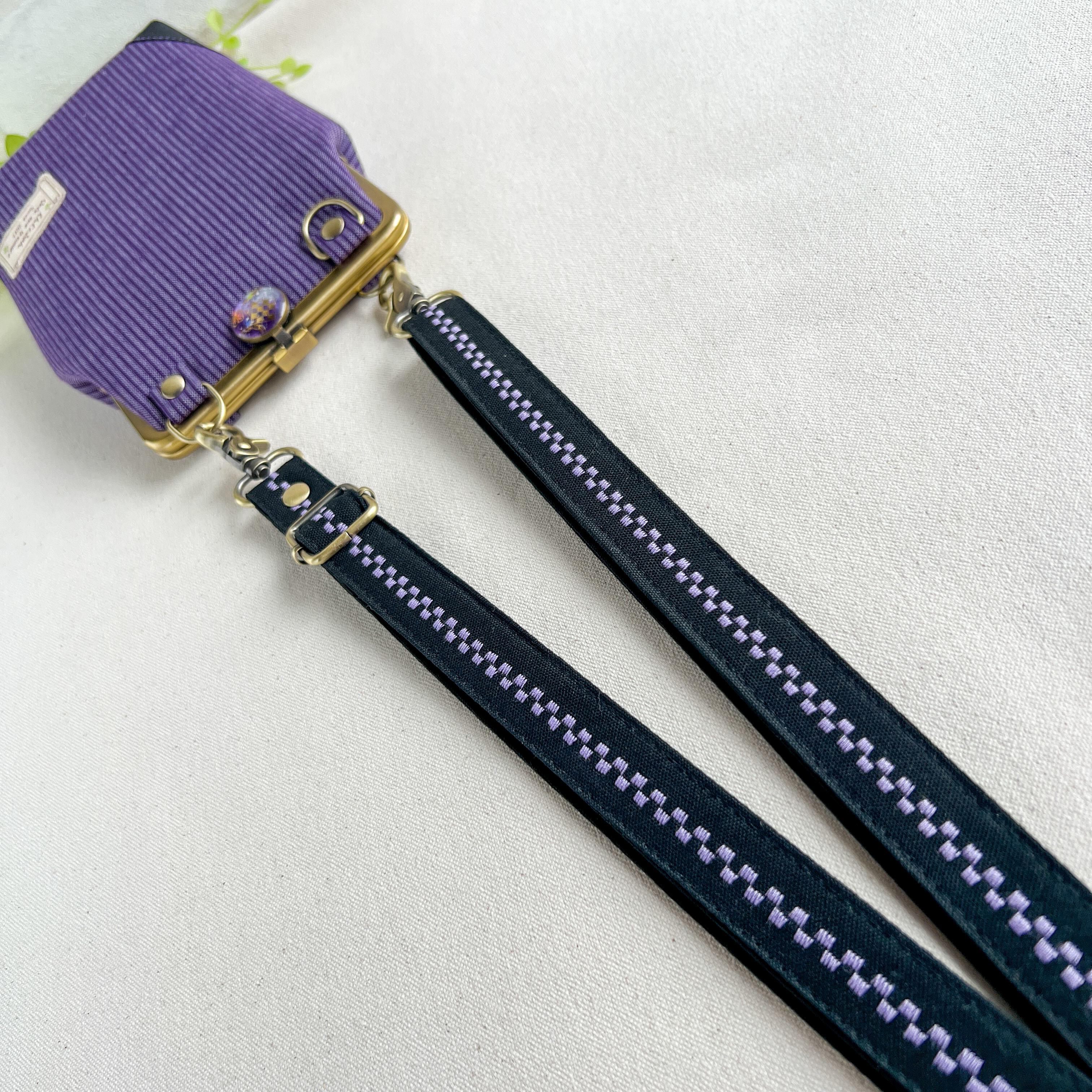 刺繍ショルダーベルト 2cm幅 単品購入 | えんじょるのん