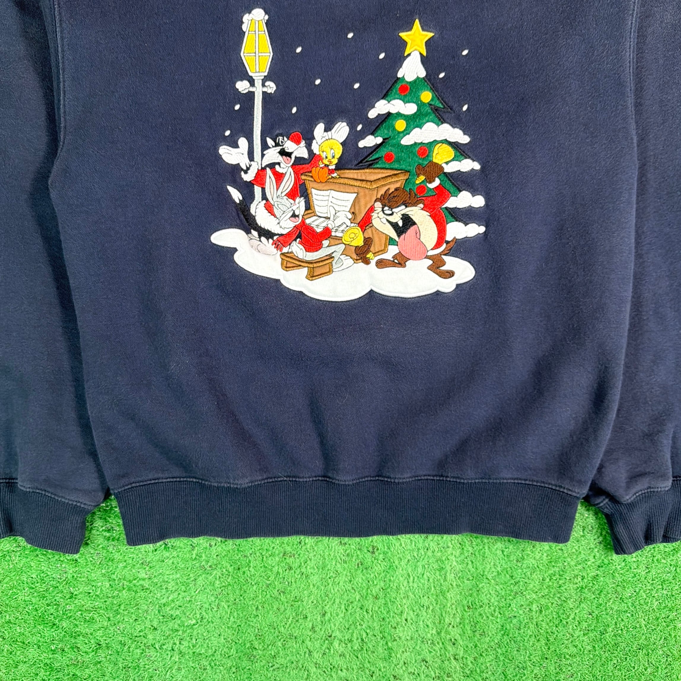Men's】 90s Looney Tunes クリスマス スウェットシャツ/ 90年代 古着