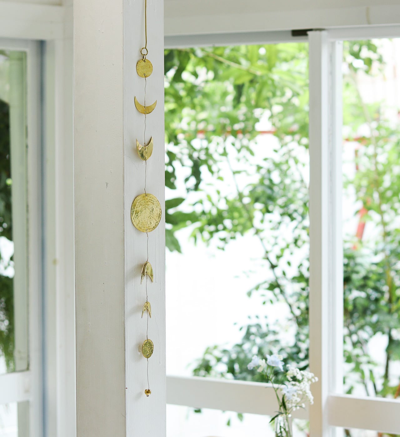 雑貨】ブラスハンギングガーランド ムーン | ジーフラットインテリア