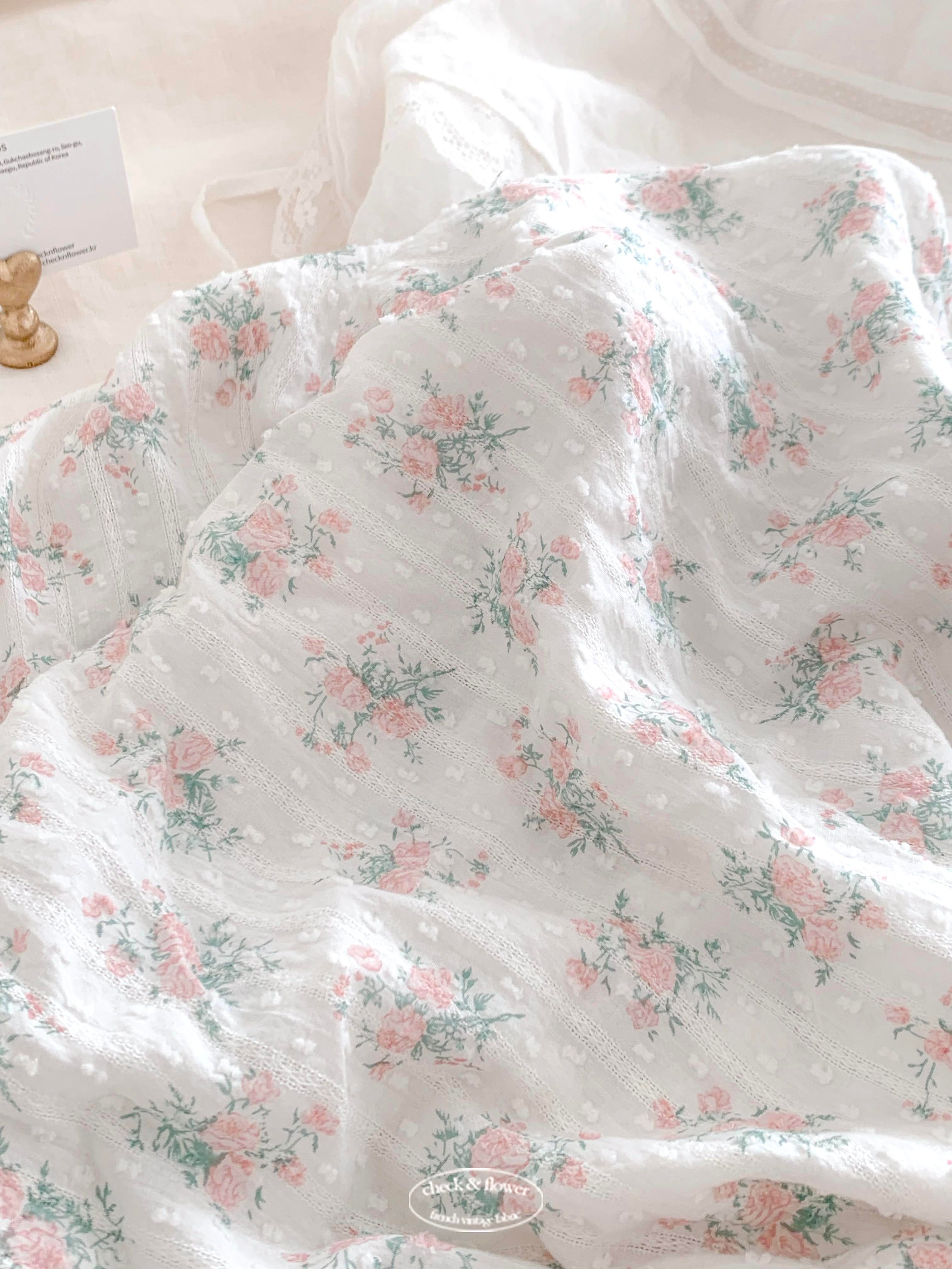 【終了】フラワー ドビー生地