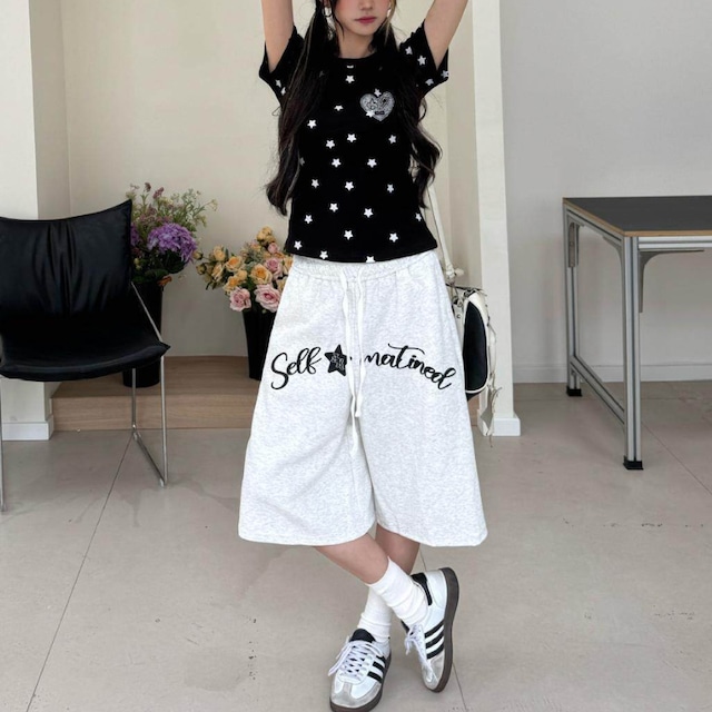 full star line design short-sleeve tee　フルスターラインデザイン半袖ティー　J2087