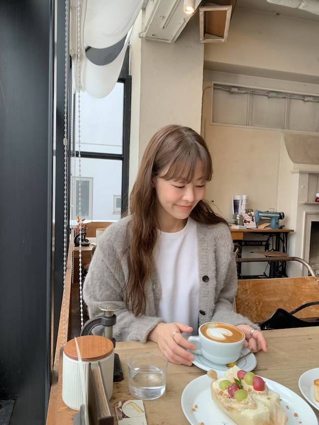 (予約) LIFFEY / Mellow boucle cardigan 3color