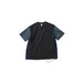 gym master tシャツ 半袖 メンズ 大きいサイズ レディース マイクロリップ メッシュ切り替えTee G521727 チャコール×ネイビー(80) 大阪 店舗 取り扱い 大阪门市 日本集合店