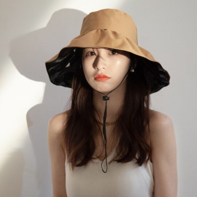 帽子 ツバ広 ハット レディース 女優帽子 UVカット アウトドア 紐付き 日焼け防止 紫外線 カラバリ豊富 ブラウン/ブラック/ベージュ/イエロー/ピンク/カーキ 女優帽 こなれ感 お洒落 トレンド