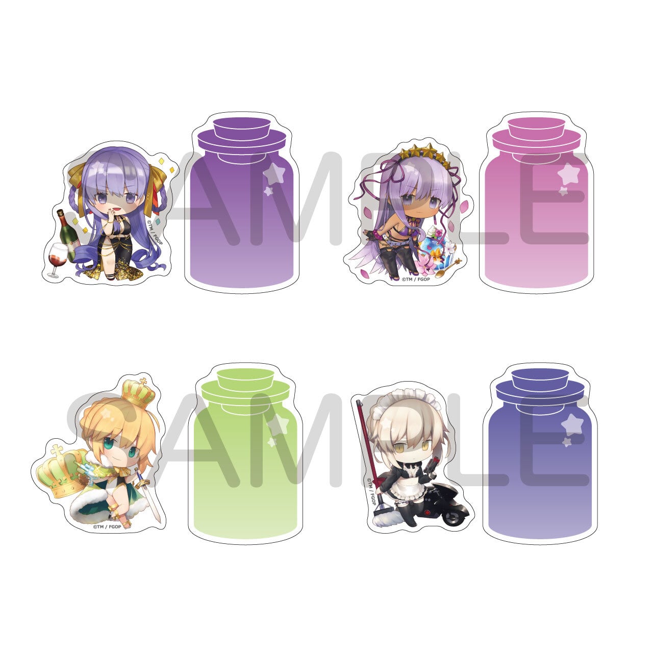 Fate/Grand Order きゃらとりあ ステッカーセット Vol.6 BOX 全12種類