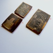 藤野征一郎　菓子皿・コースター 長方形 Lサイズ【H】　Seiichiro Fujino   Confectionery Plate / Coaster – Rectangular (L)箔 (1枚）［2104150000809］