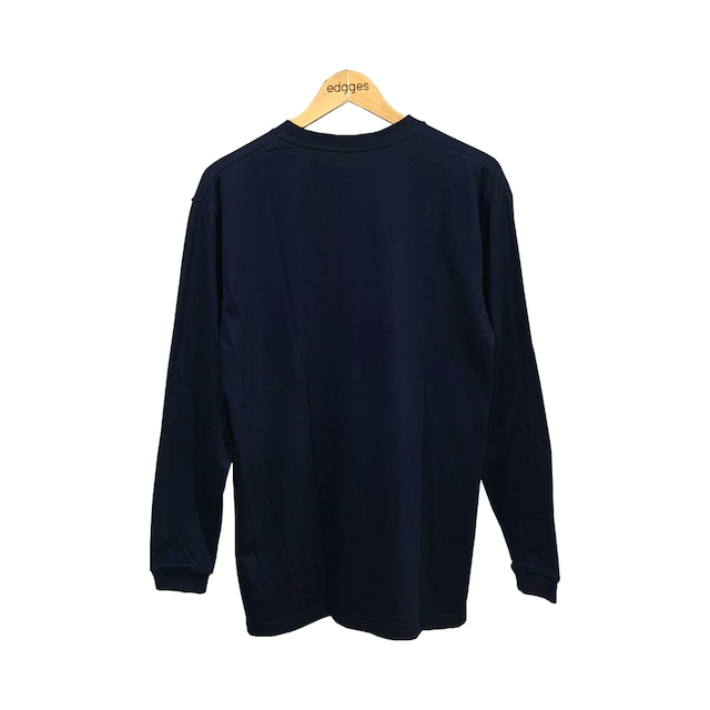 edgges LOGO L/S TEE (NAVY)