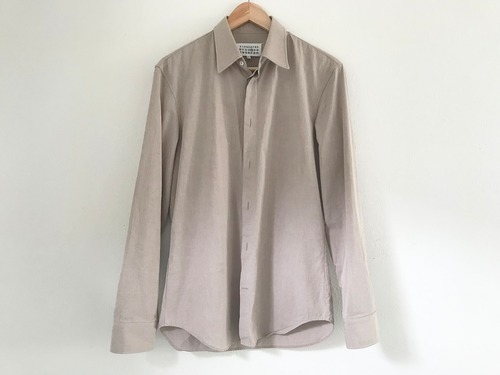 2019AW Maison Margiela cotton shirt BEIGE MADE IN ITALY