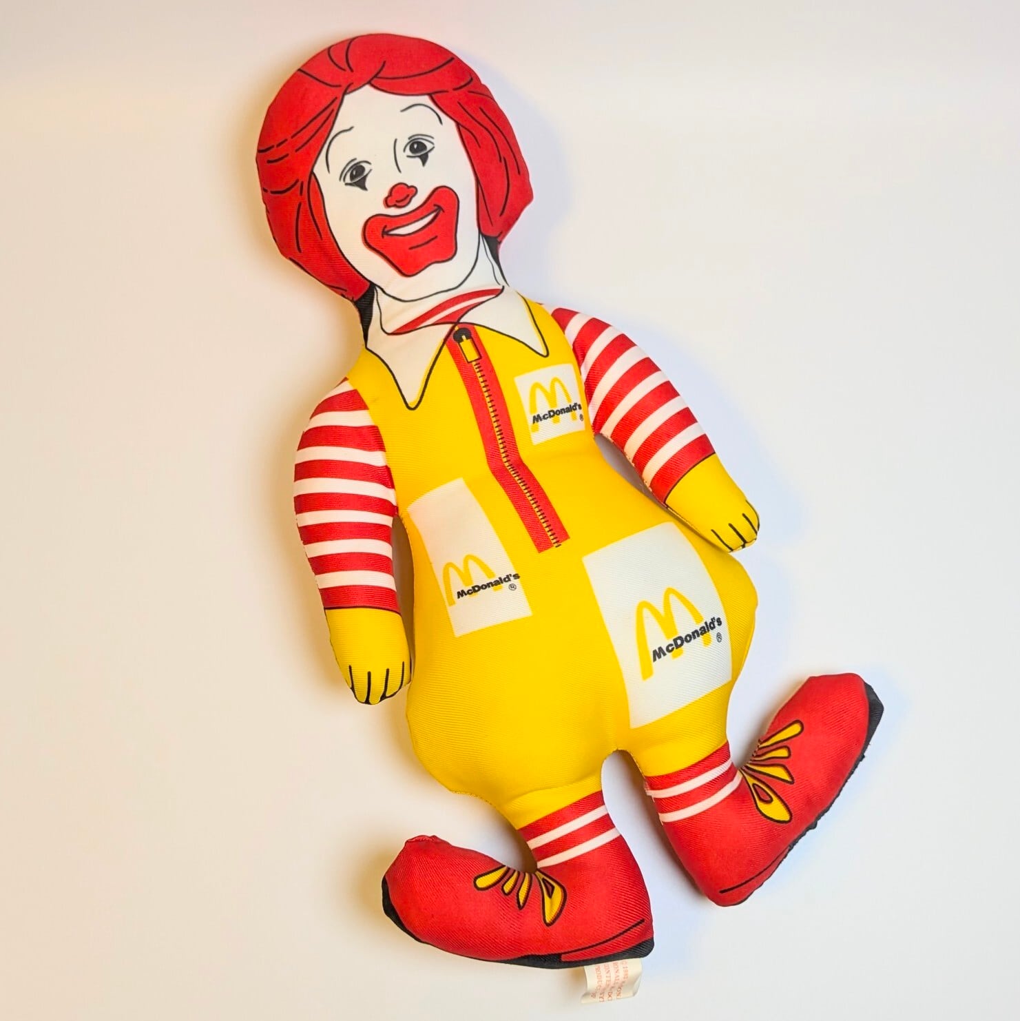 ☆VINTAGE 1983☆【 McDonald's( マクドナルド ) 】 『 Ronald McDonald / ロナルド・マクドナルド 』ラグドール / ピロードール / ぬいぐるみ 〚アメリカン雑貨 アメトイ〛