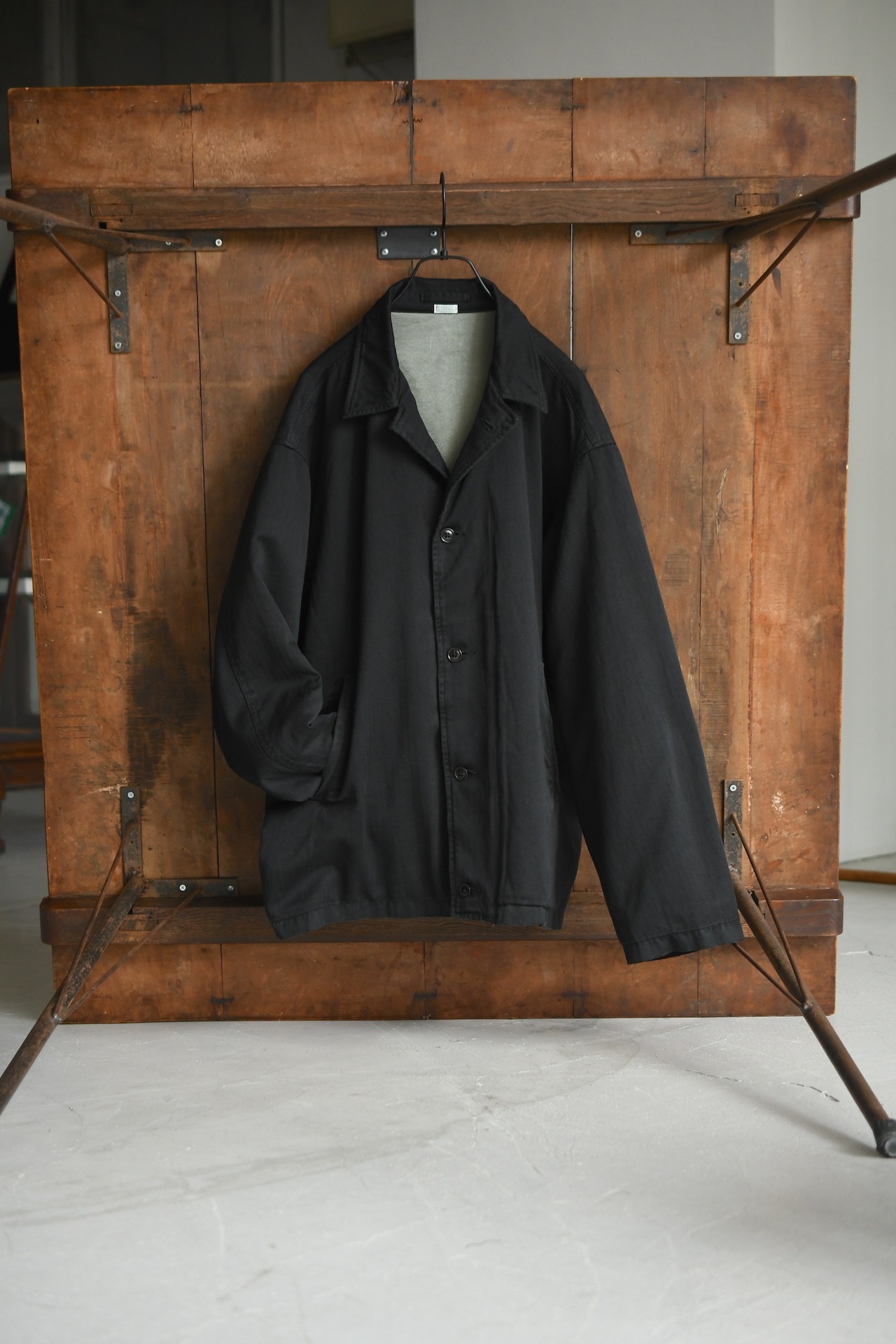 A.PRESSE / Vintage US NAVY N-4 Deck Jacket (Black)