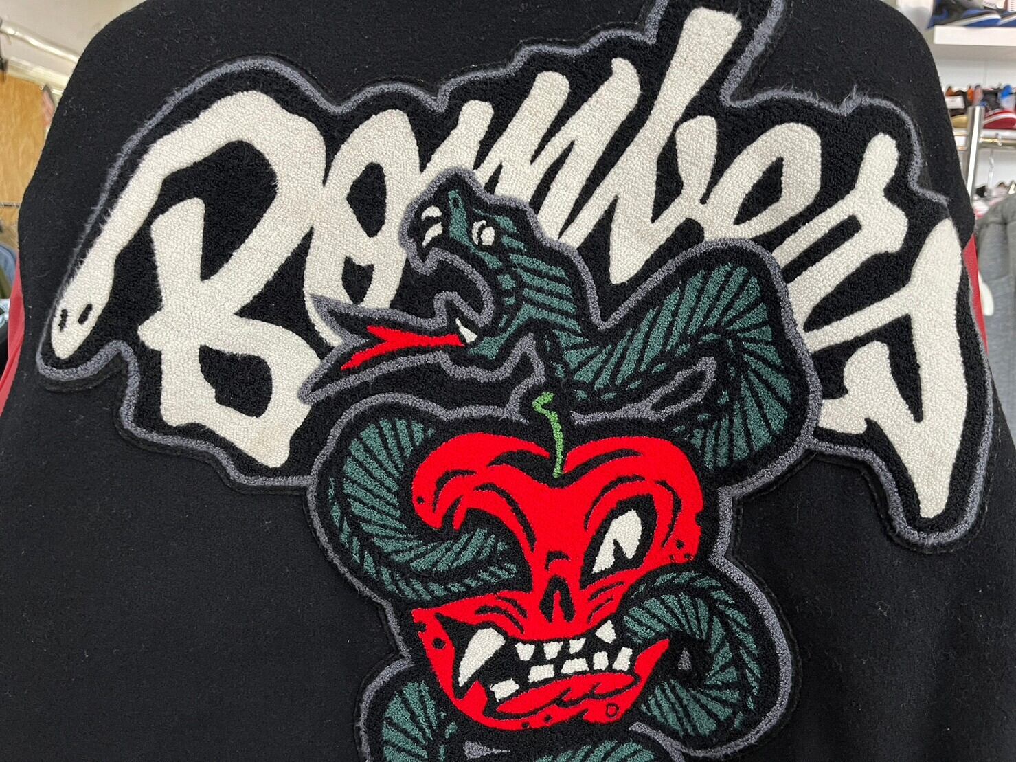Supreme × WTAPS VARSITY JACKET BLACK LARGE 53317 | BRAND BUYERS OSAKA 