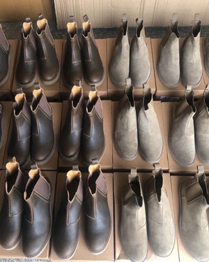 スエード/レザー調 サイドゴアブーツ 2色　A0134