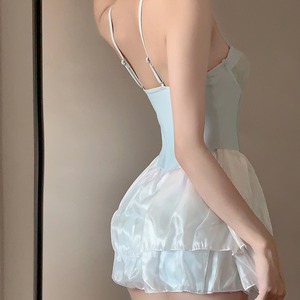 Bluesea花柄クラウド裾お腹カバー水着