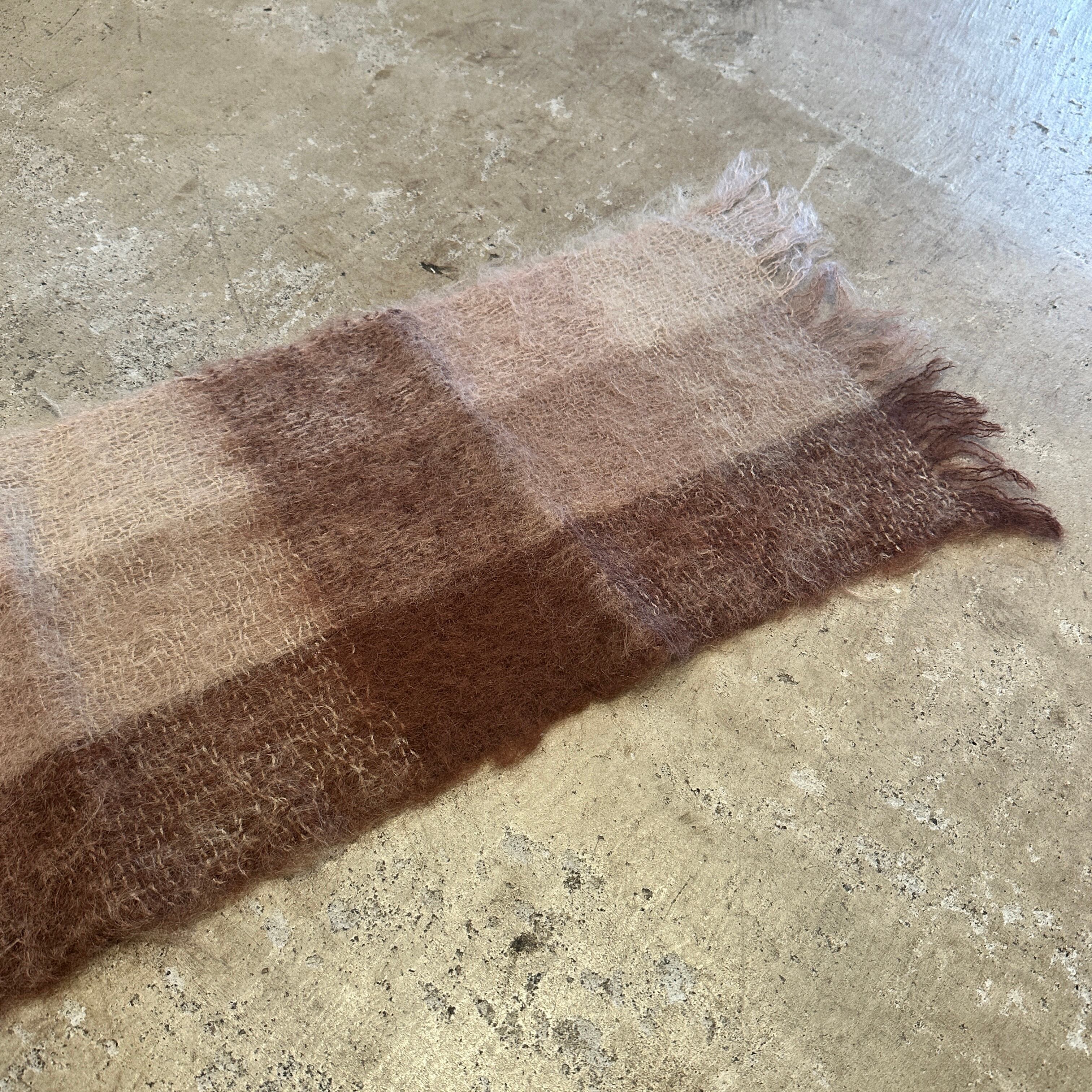 60s 70s モヘア 100% GLEN CREE マフラー ヴィンテージ Ⓝ1970s GLEN CREE MOHAIR MUFFLER | safarionline
