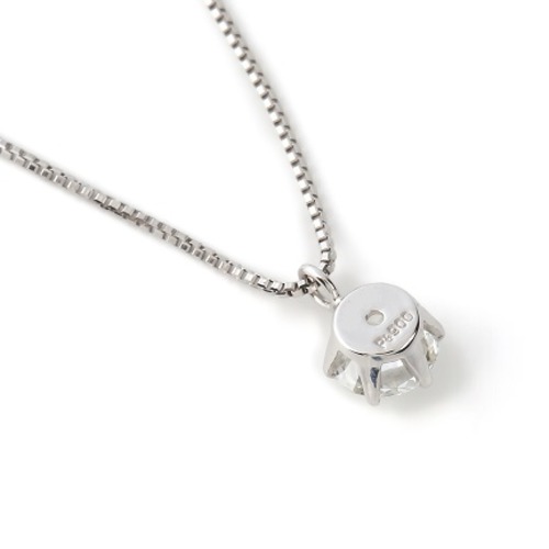 【82】0.21ct / F / VVS2 / 3EX【一粒ダイヤモンドネックレス】