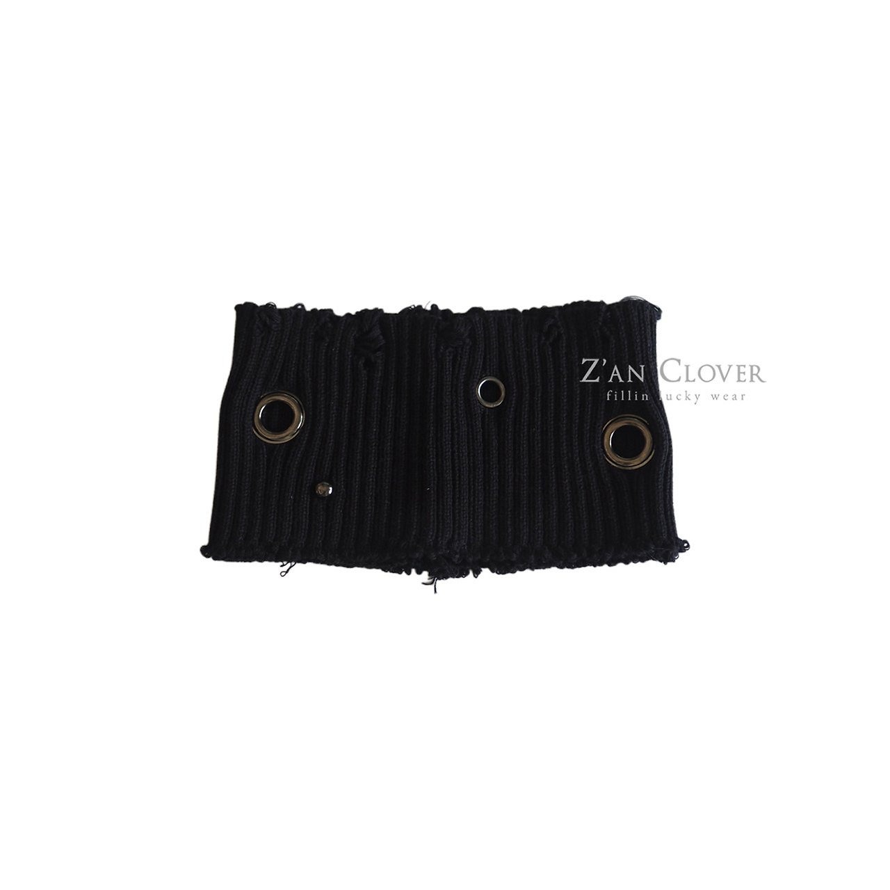 [Z’AN CLOVER] Eyelet Hair Band / [지안클로버] 아일렛니트헤어밴드