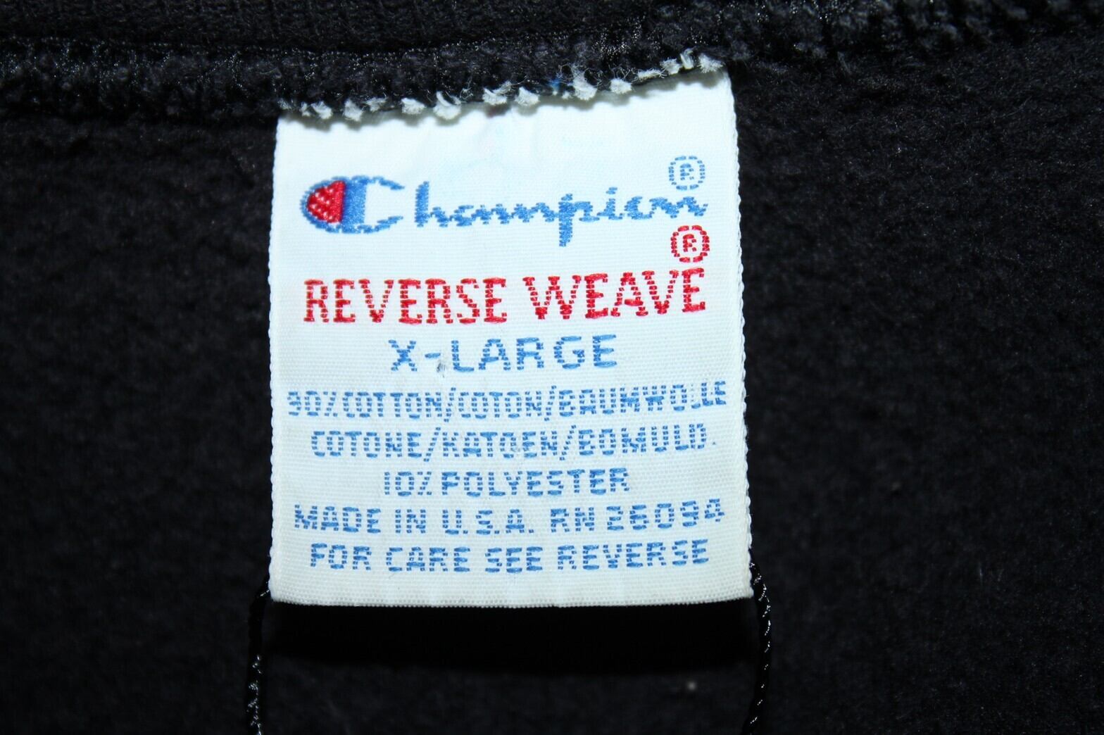 supreme  champion reverse weave xl black