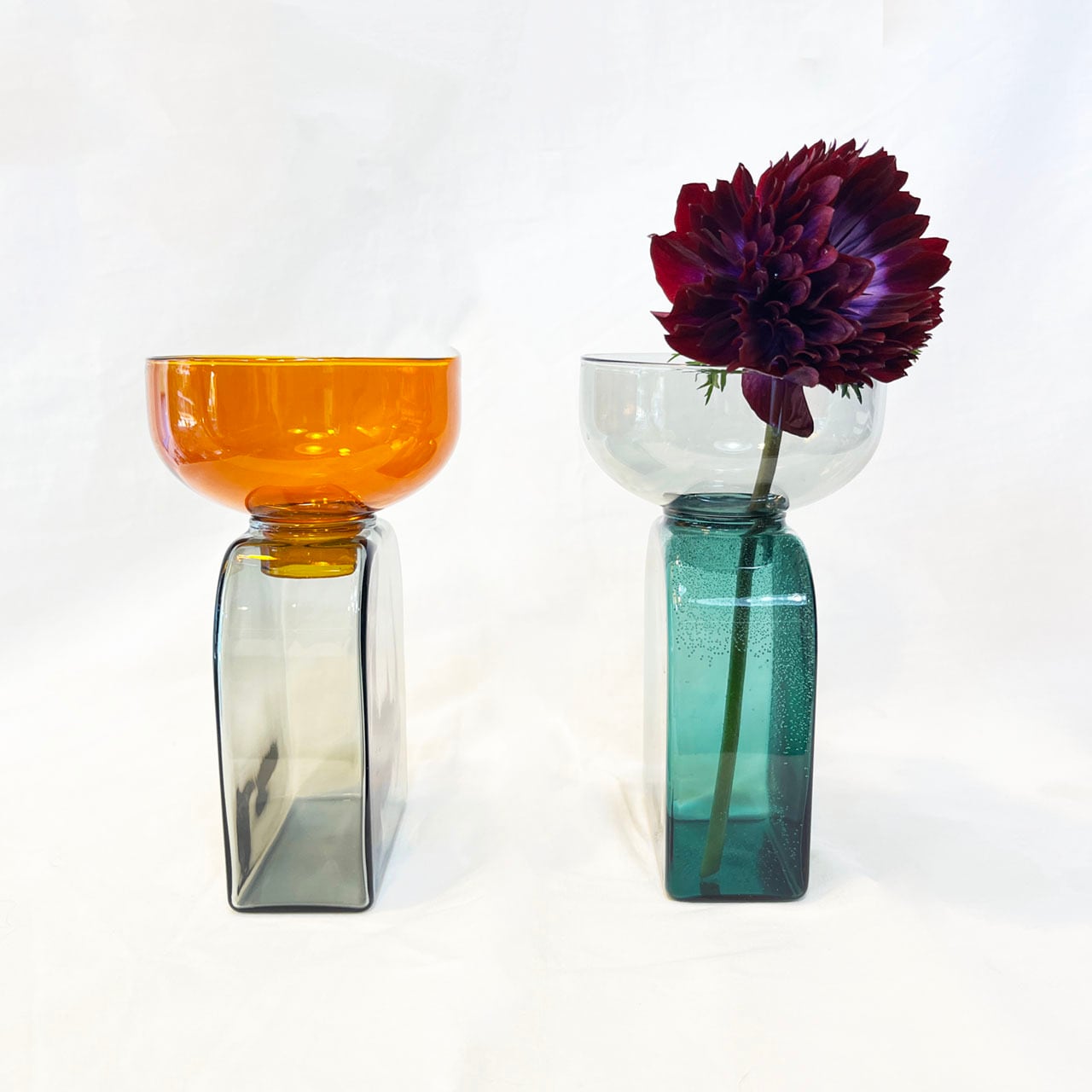 amabro アマブロ TWO TONE VASE 取り外し可能なガラスの花瓶