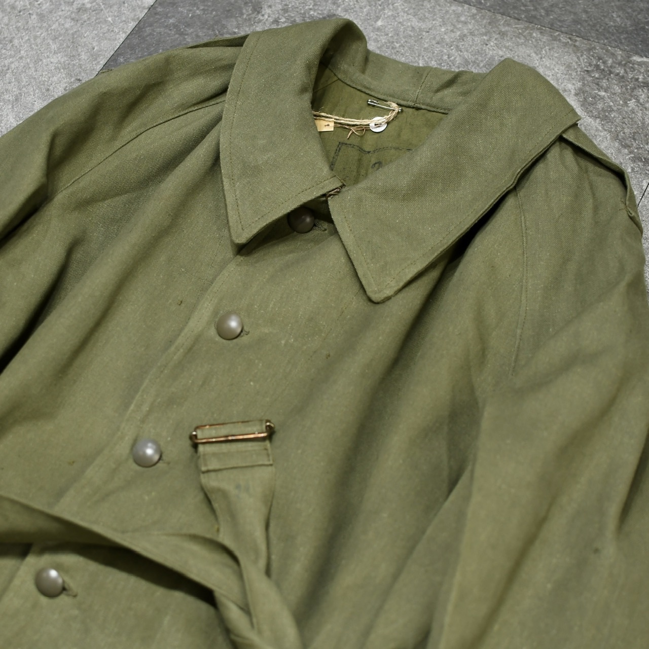 40's~ french army m-35 motorcycle coat