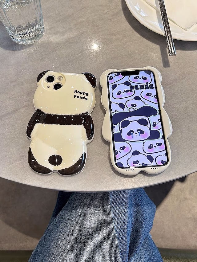 iPhoneケース iPhone15 iPhone14 パンダ 後ろ姿 動物 かわいい スマホケース おしゃれ 韓国 2657