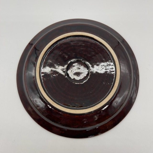 『宇田康介』7寸リム皿　飴釉　2111101907056