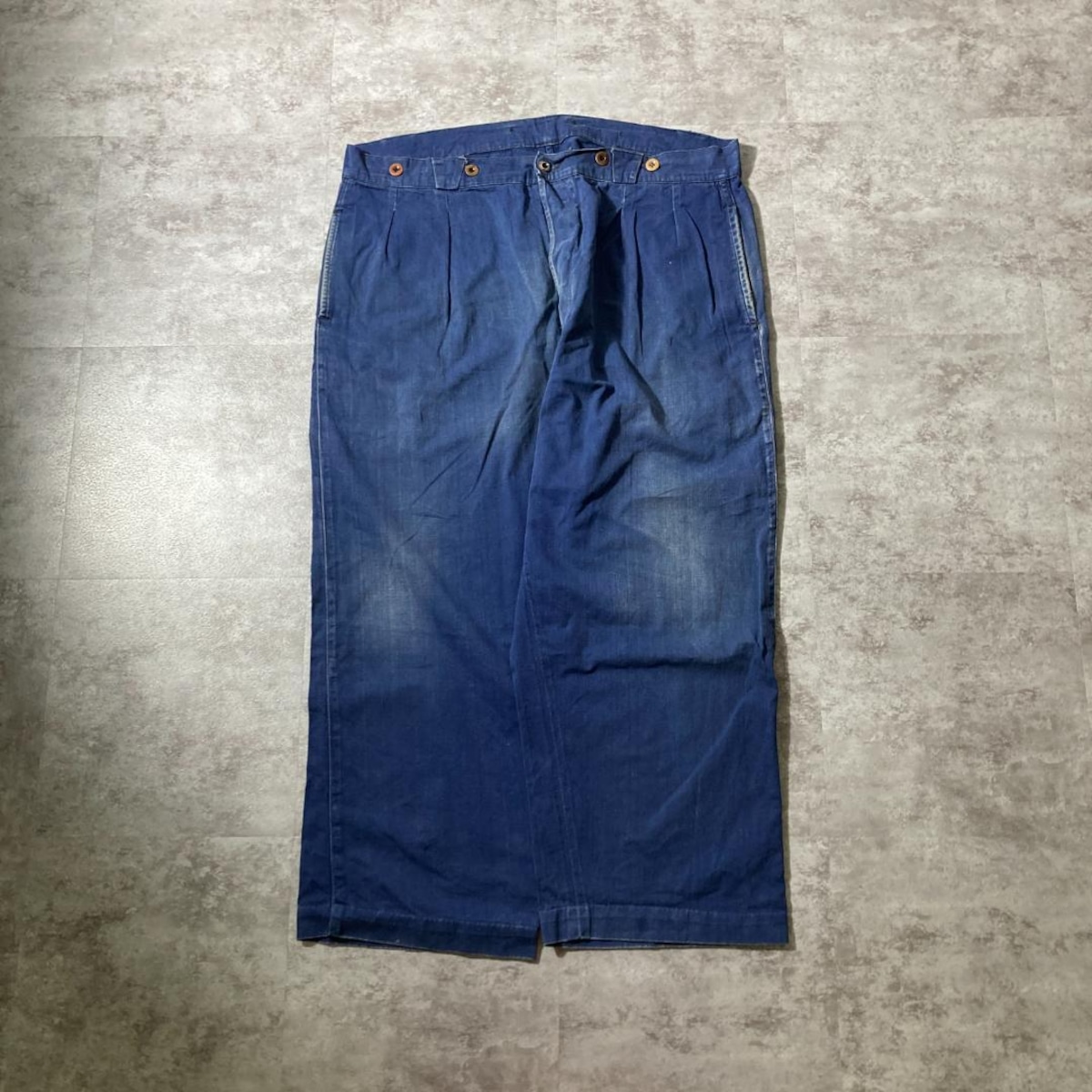 40s フレンチワーク Metis インディゴ パンツ W43 L27