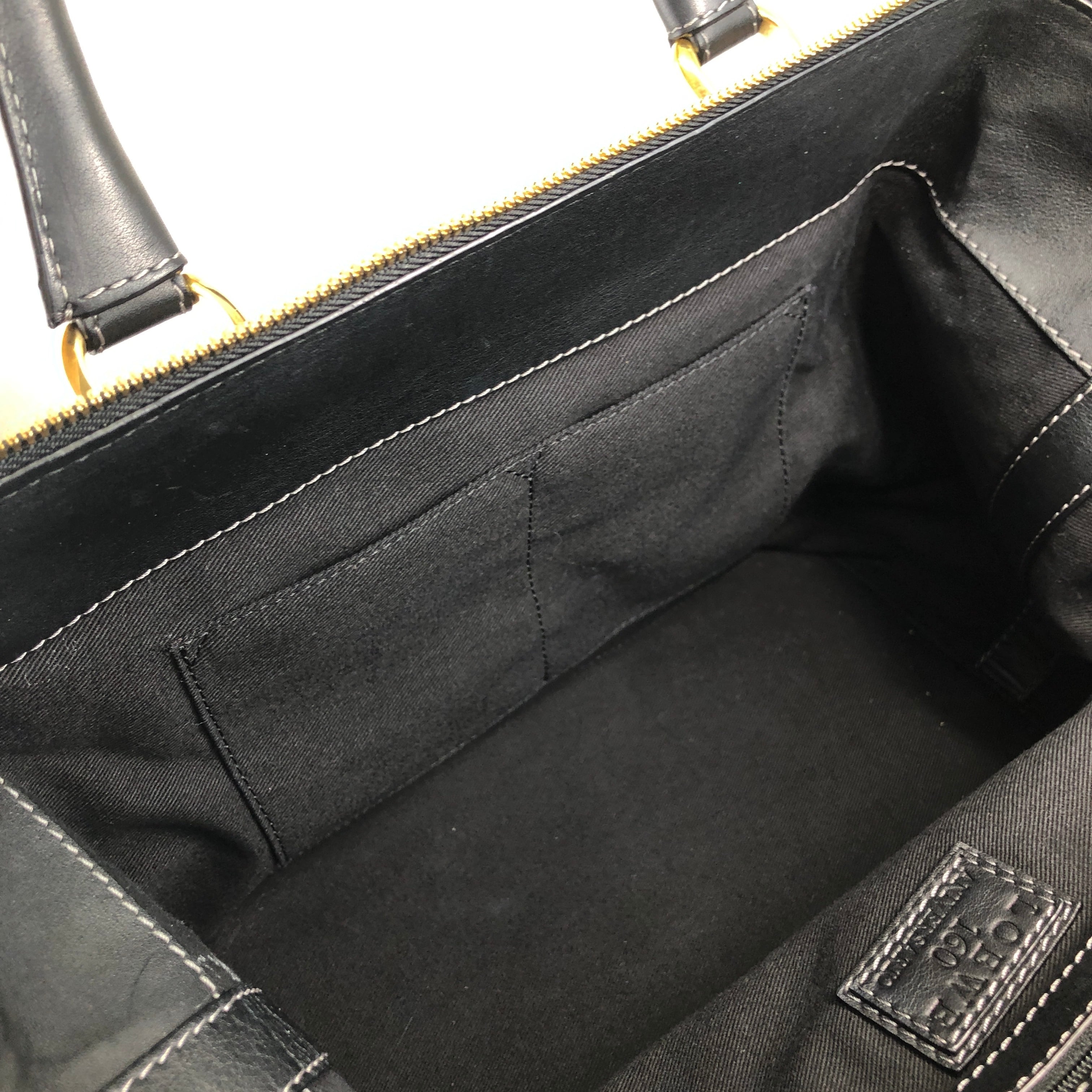 LOEWE ロエベ ハンドバッグ ブラック レザー ミニボストン 160周年記念