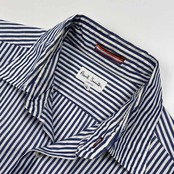 Paul Smith ポールスミス ストライプ柄 半袖 ドレス シャツ サイズ S /ホワイト×ブルー/ジョイックスコーポレーション