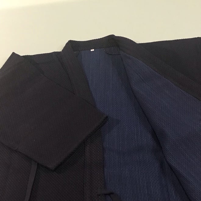 日本製武州一 #240 二重本藍先染め上製剣道着 3.5号〜4号 際立つ