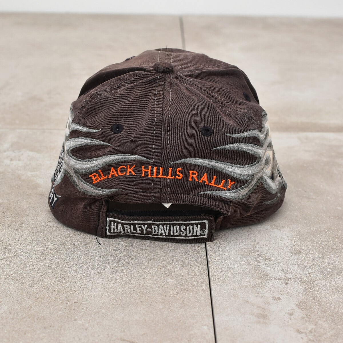 Harley-Davidson ファイヤ バー＆シールド キャップ ヴィンテージ HARLEY-DAYIDSON fire pattern panel cap | 古着屋 grin days memory