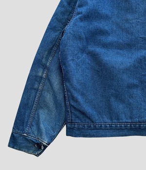 -Sears- Vintage 70s L Blanket liner Denim Work Jacket