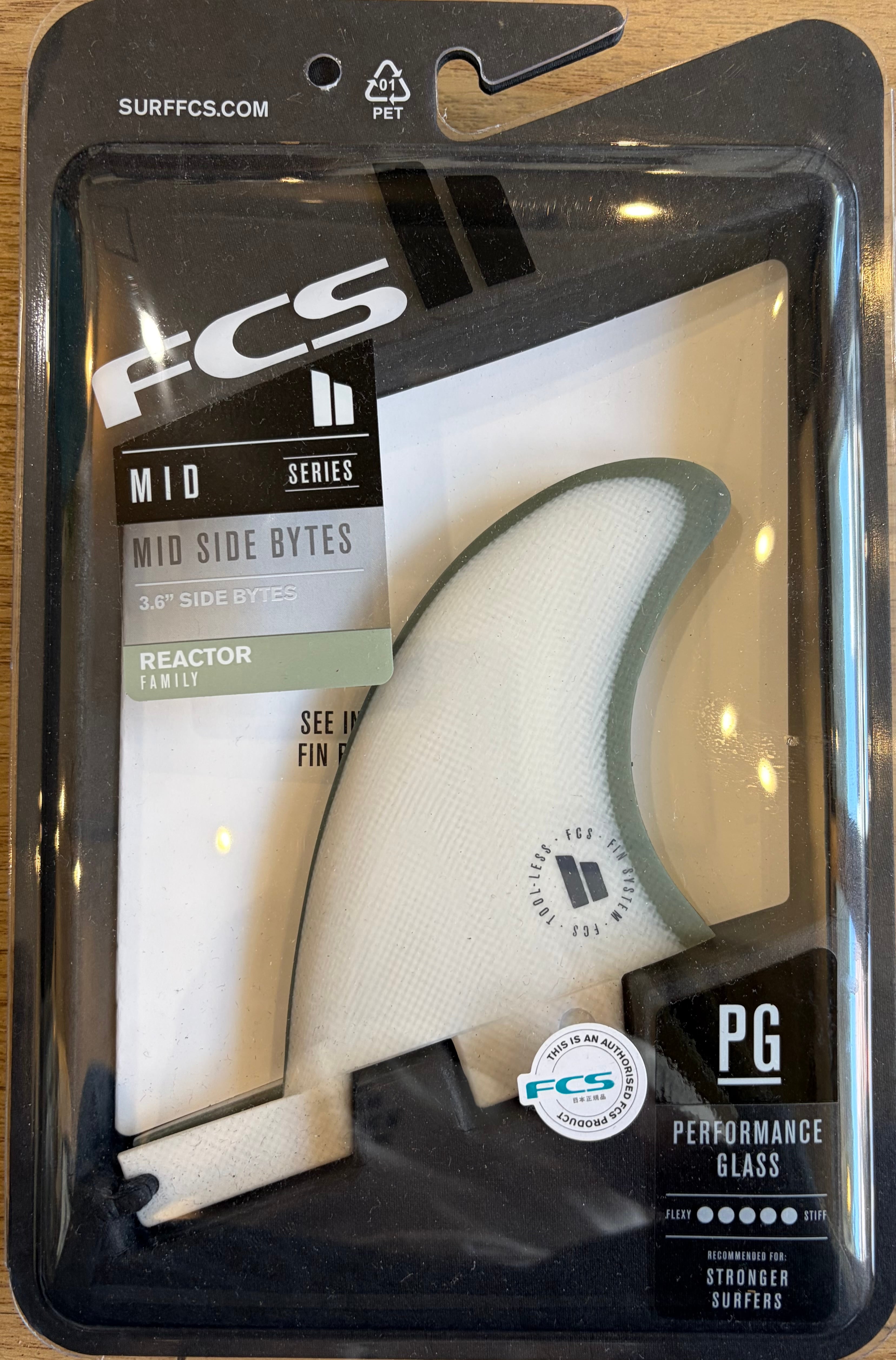 サーフィン・ボディボード FCS 2 MID SIDE BYTE PG 3.6 FIN FCS II Mid Side Byte PG 3.6