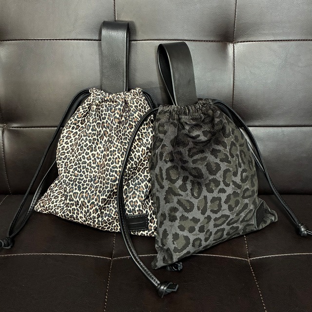 leopard draw bag | OLDSTITCH