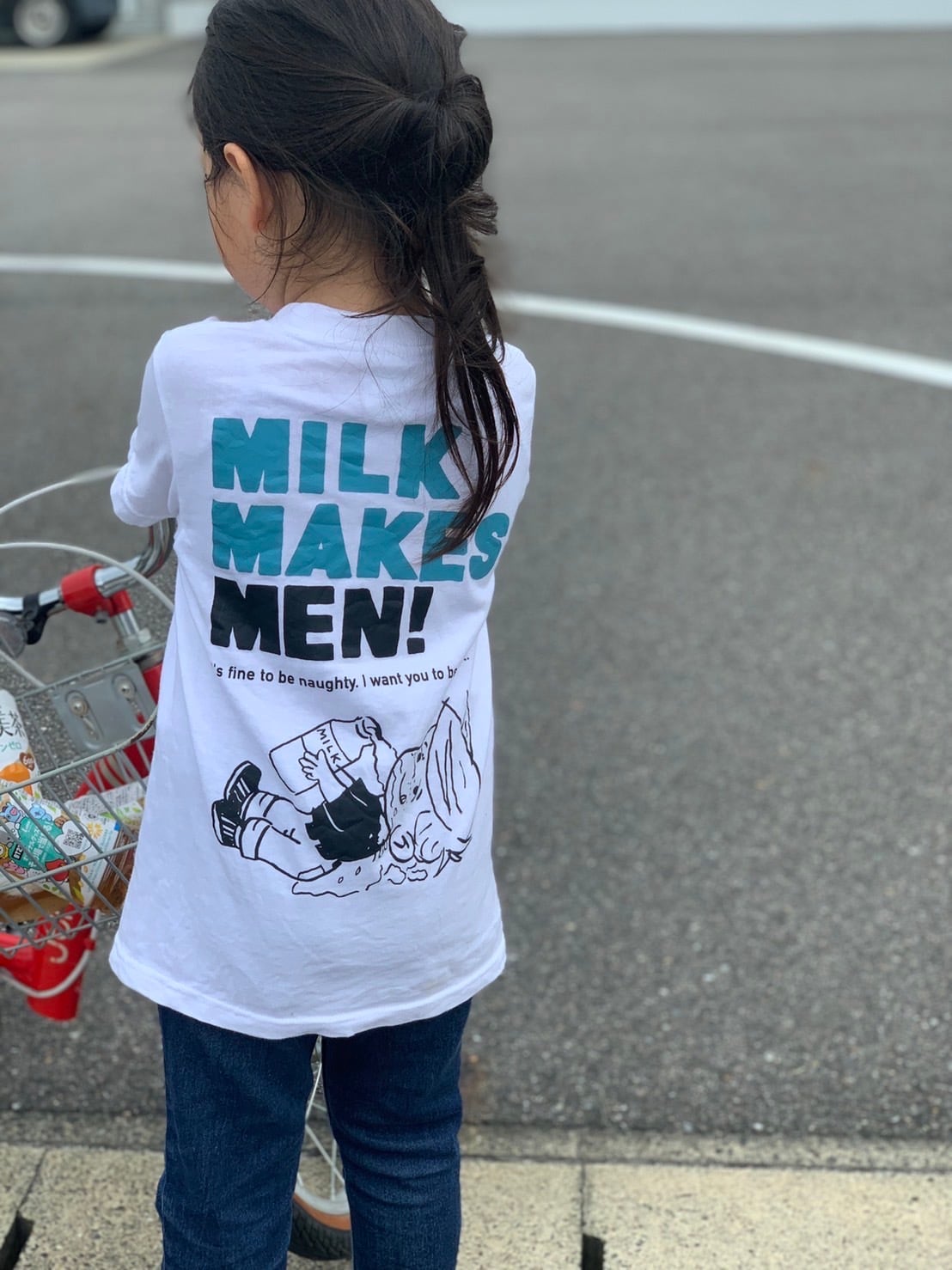 more milk please! オリジナルTシャツ キッズ | THE MILK SHOP