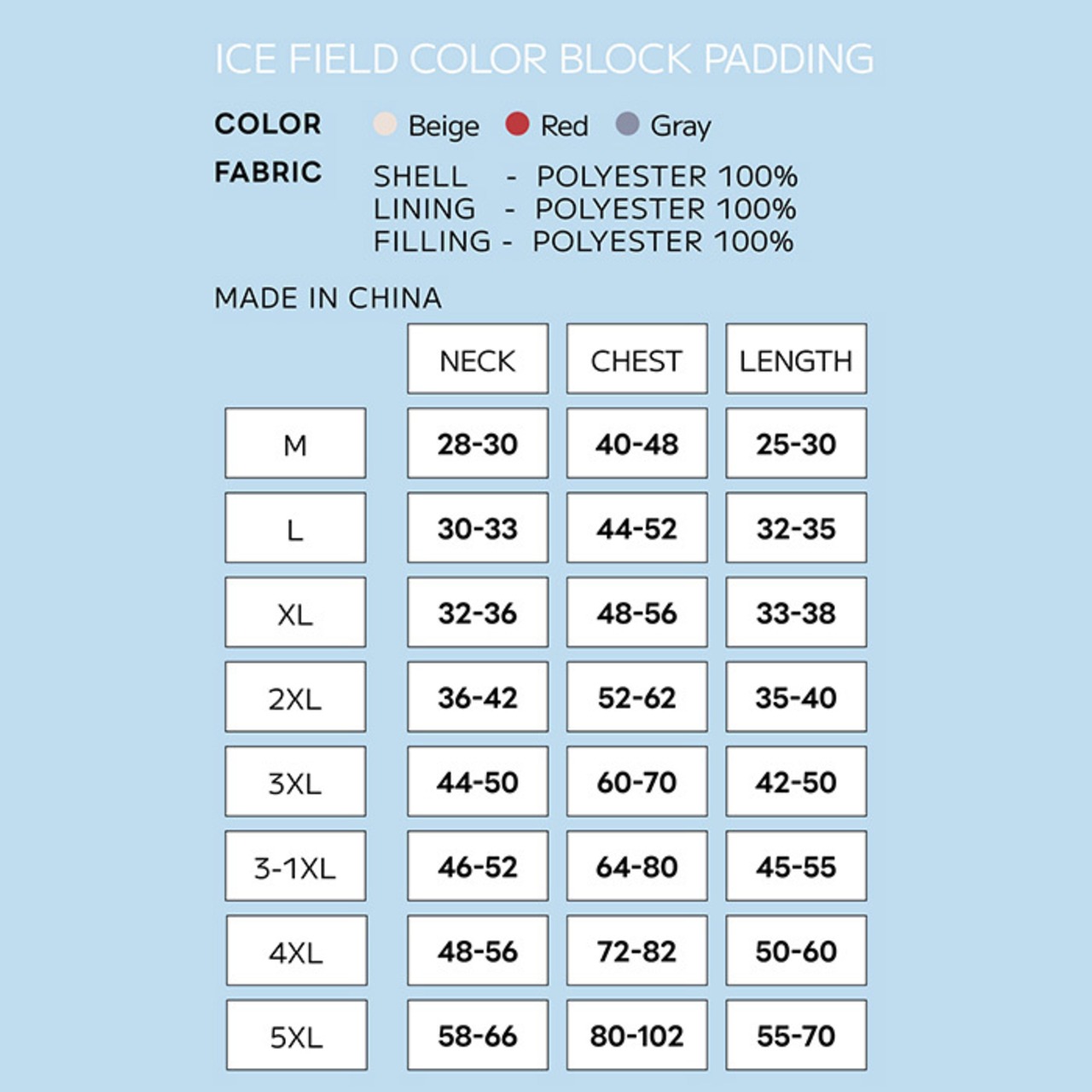 〈PUPPYGALLERY公式〉アイスフィールド カラーブロック パディング　2XL-3XL