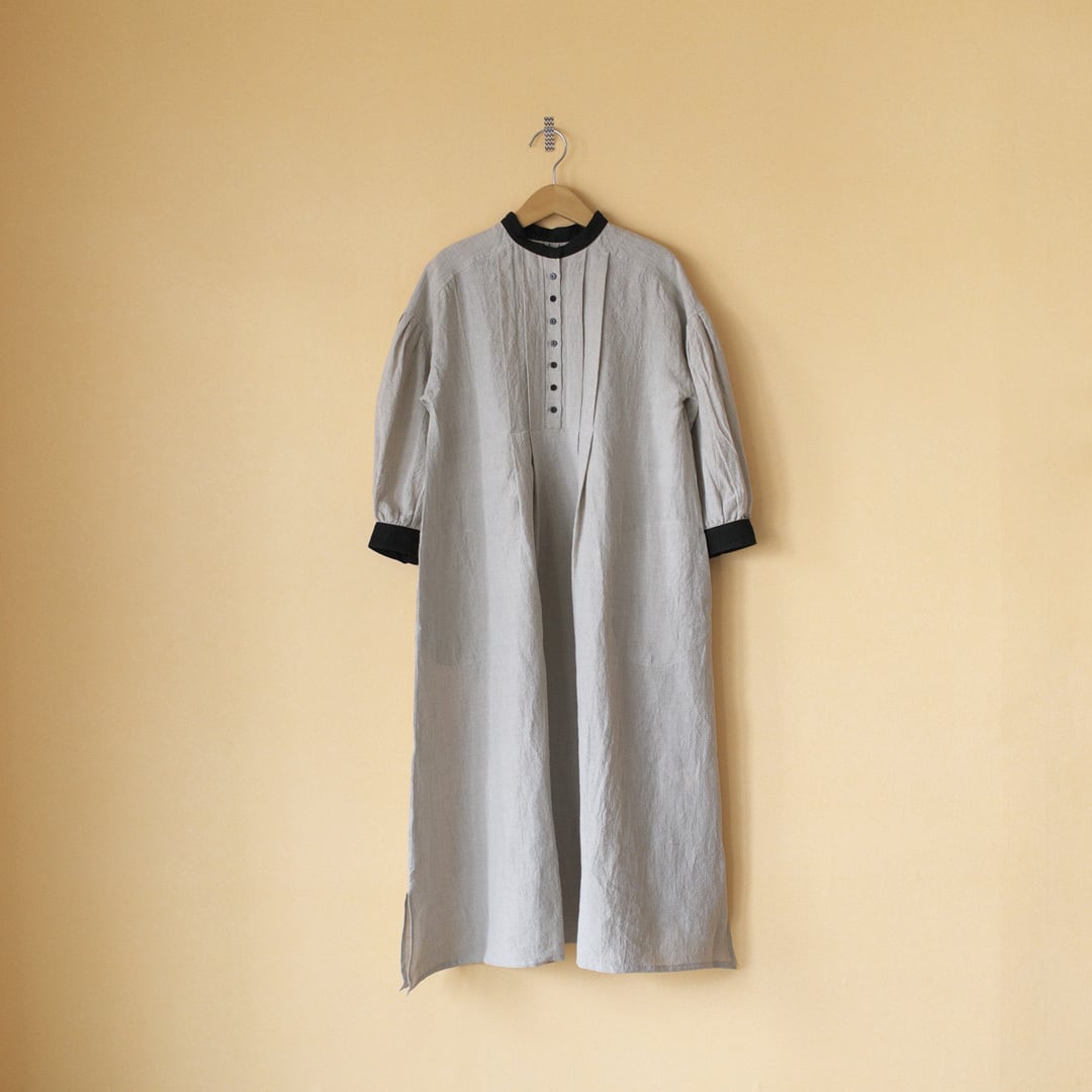 MAGALI マガリ ベルギーリネンファーマーワンピース・フラックス  