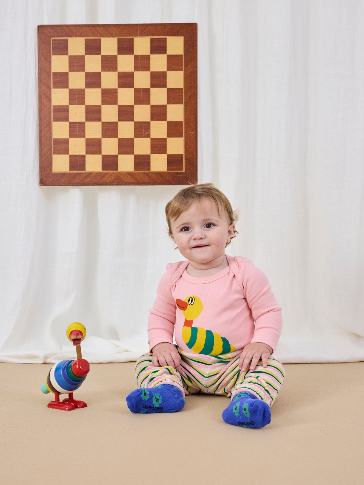 25AW】BOBOCHOSES(ボボショセス)Stripped Duck body(12m/18m/24m 