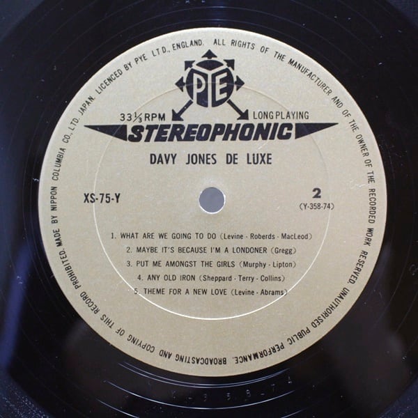 Davy Jones / Davy Jones De Luxe [XS-75-Y] - 画像5