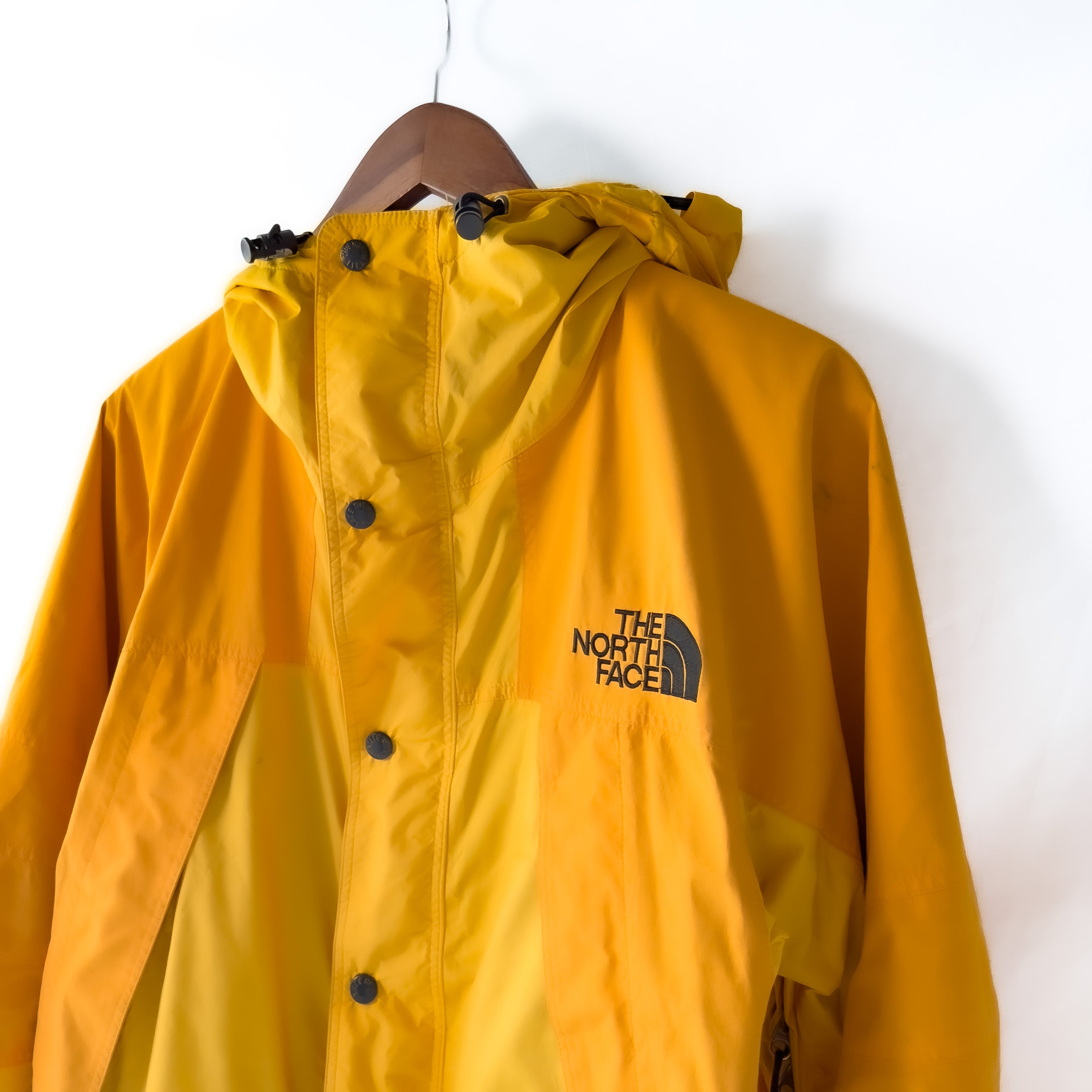 90s “THE NORTH FACE” mountain guide jacket Cheddar cheese color