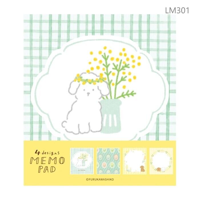 どこからでも使えるブロックメモ　ふわふわミモザ