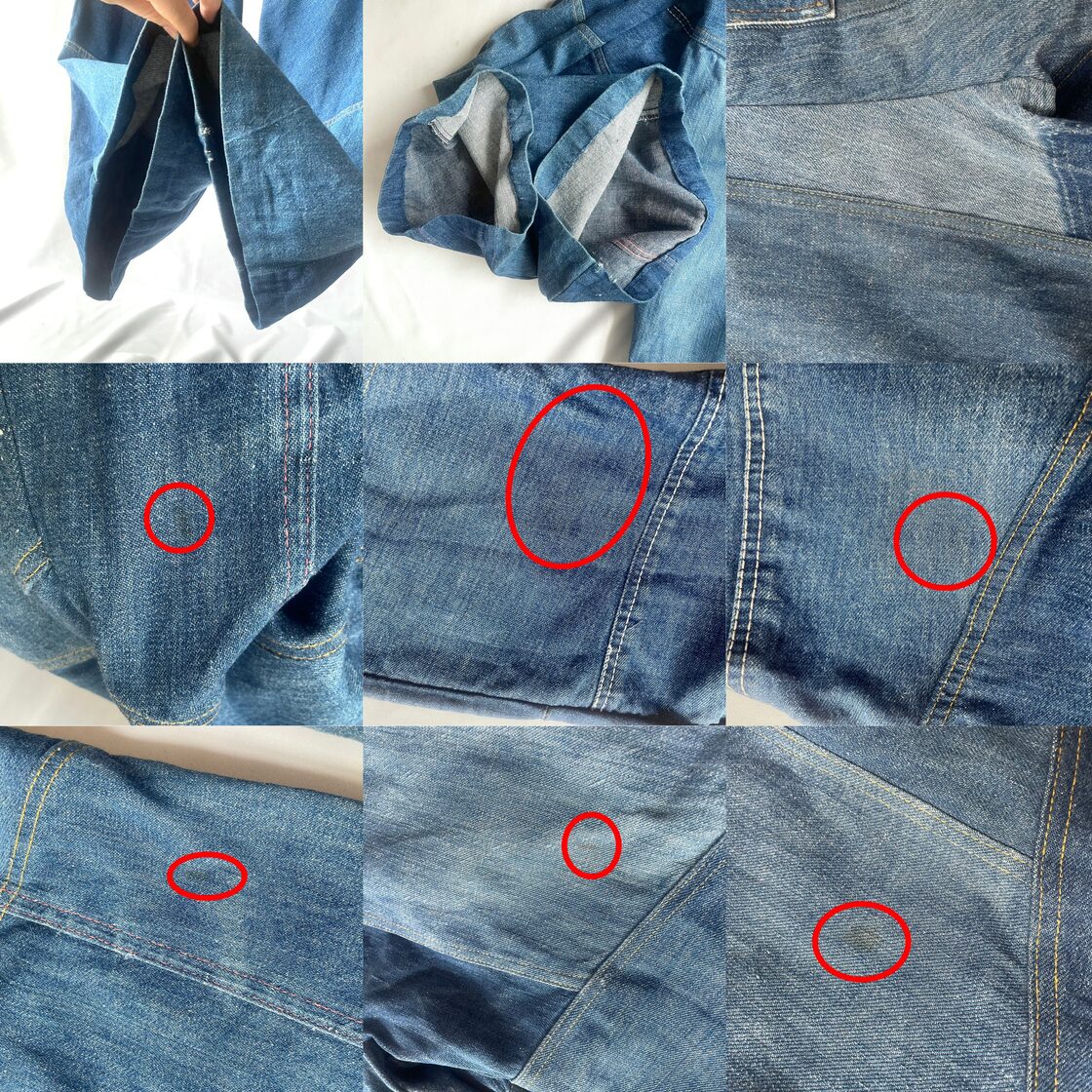 70s USA antonio guiseppe patchwork craft flare denim pants パッチ 
