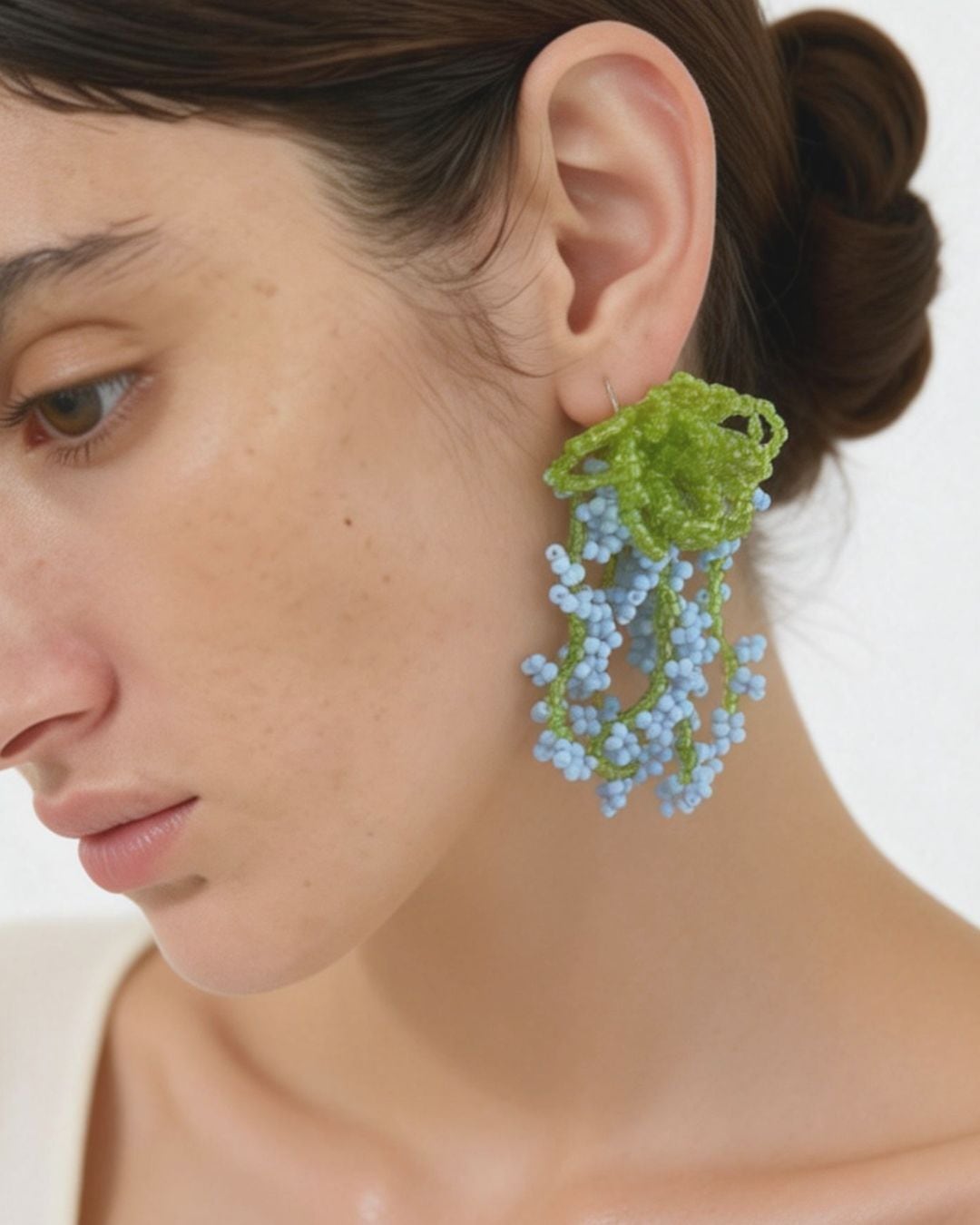 Beads Flower Handmade Earrings