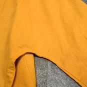 cotton linen stand collar jacket yellow