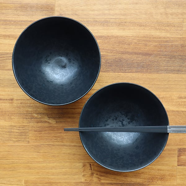 アウトレット】【まるふくオリジナル】有田焼 16.7cm高台丼 黒陶 100