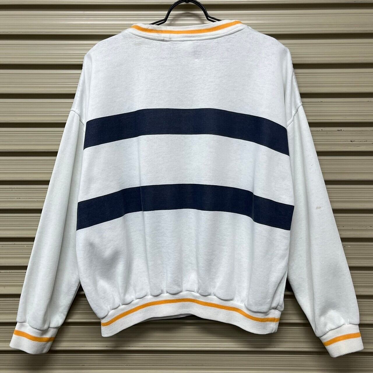 80s USA製 adidas アディダス トレフォイルロゴ スウェット vintage 