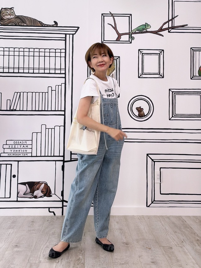 サロペットデニム