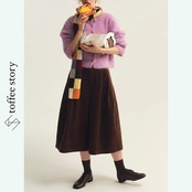 【2color】光をすくうふわふわショートカーディガン 《P0307》