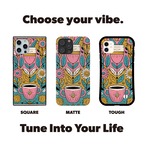 受注生産 iPhoneケース マグカップと植物のフォーク柄｜雑貨モチーフ PSYF058A
