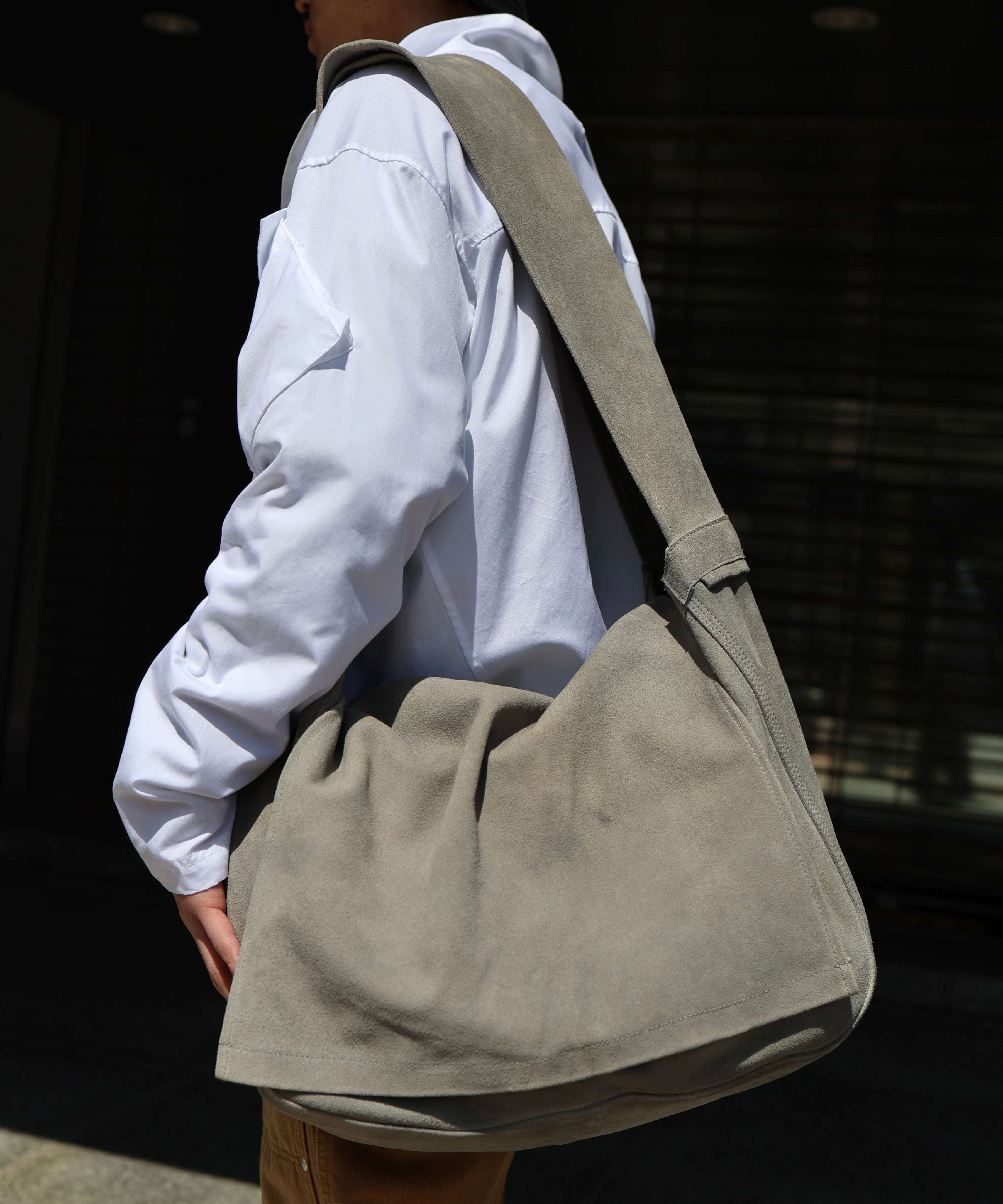 SEVEN BY SEVEN / 800-6171152 LEATHER SHOULDER BAG (GRAY