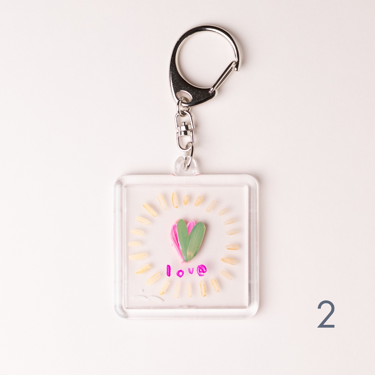 < 三嶋さつき > キーホルダー "charm"  square